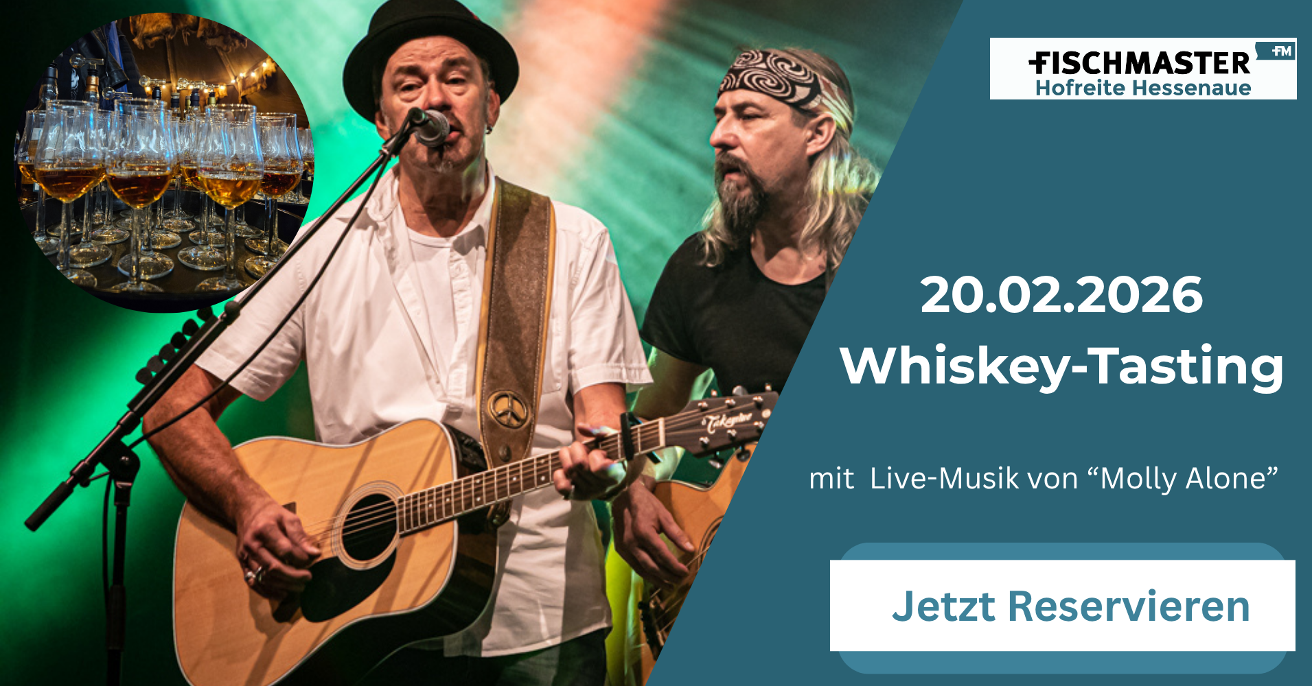 Fischmaster Hofreite Hessenaue Hallen Whisykey-Tasting 20.02.26 im Lappland-Zelt
