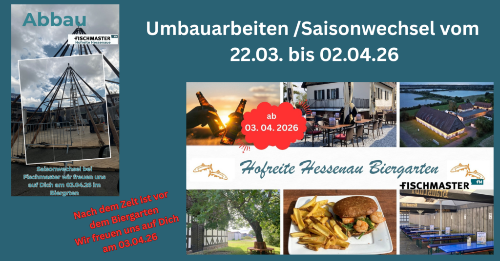 Umbauarbeiten vom 22.03. bis 02.04.26